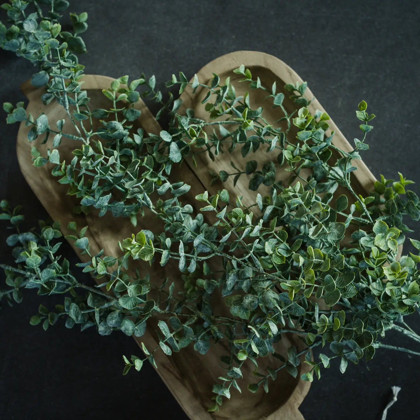 Whitewash Green Eucalyptus Hanging Bush - 33"