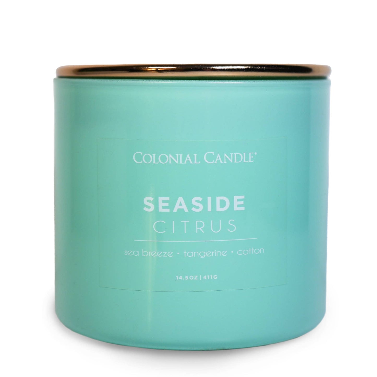 Seaside Citrus Scented Jar Candle, Soy Blend Wax, 14.5oz