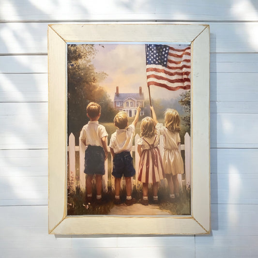American Childhood Artwork - 12”x16”