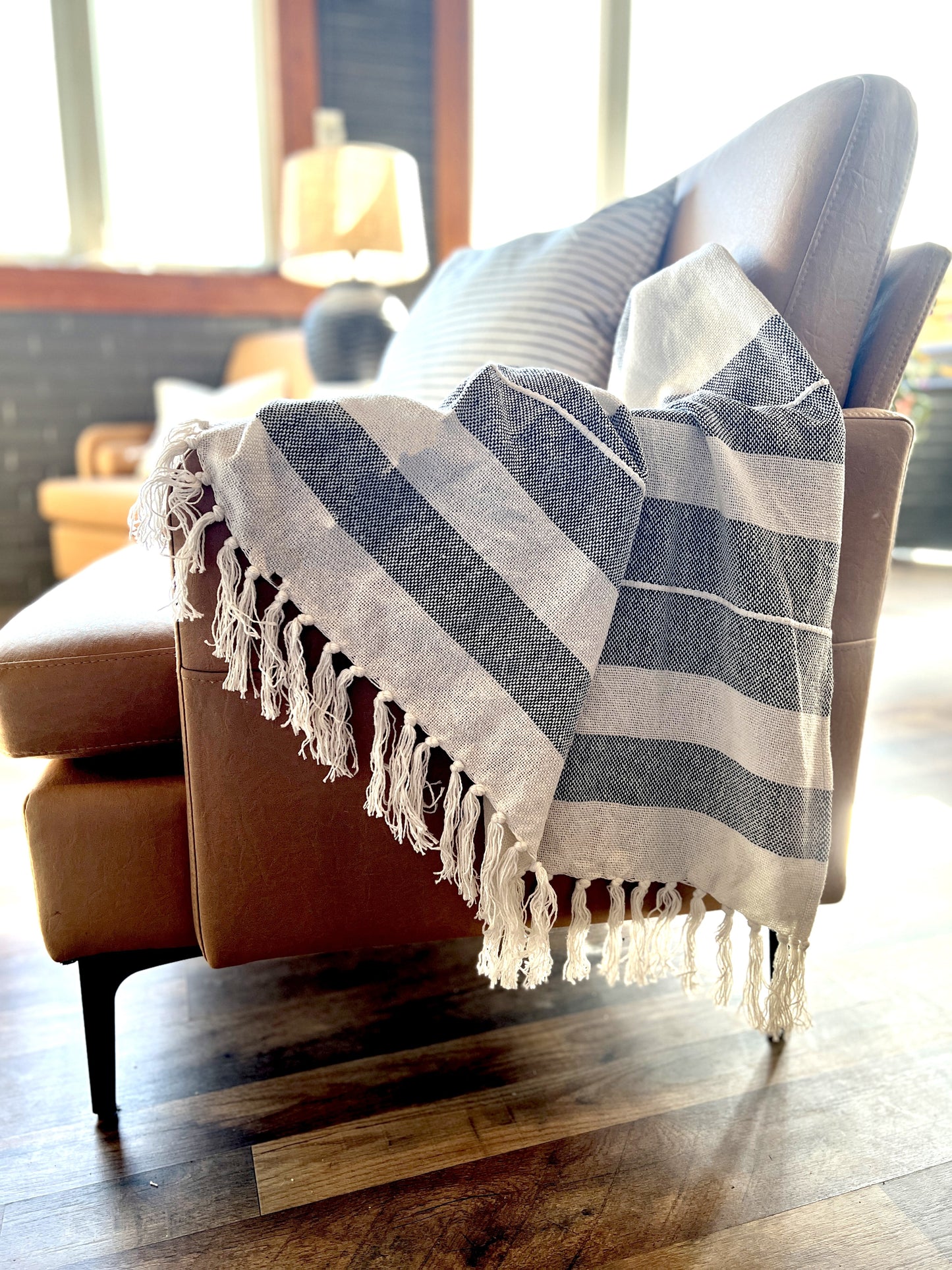 Chunky Stripe Throw Blanket