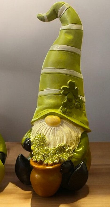 St. Patrick's Day Ceramic Gnome - 3 Styles - 5"