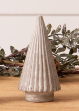 Mini Cement Christmas Trees - 4.75"