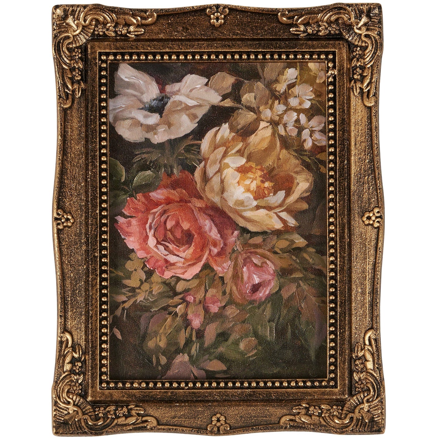 Moody Floral Framed Wall Art - 8.5x6.5"