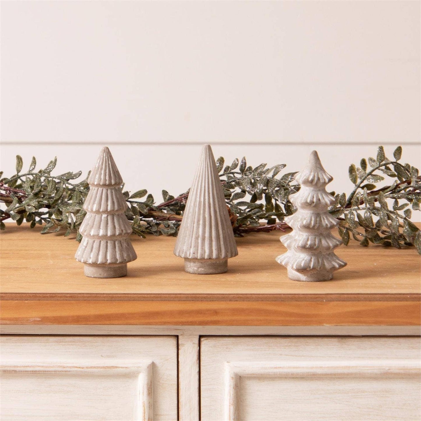 Mini Cement Christmas Trees - 4.75"