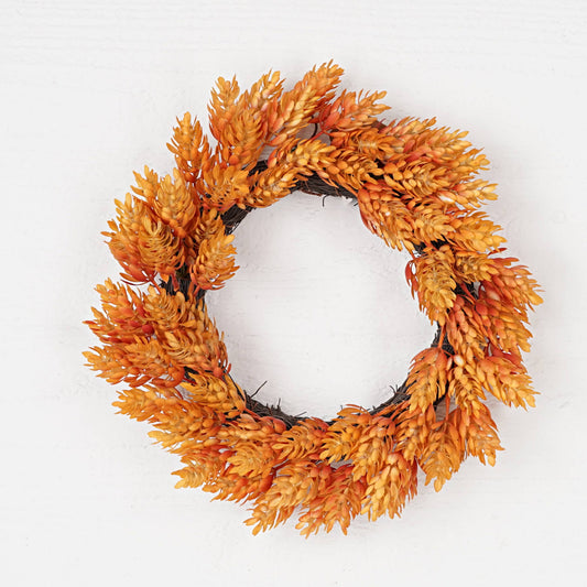 Mixed Orange Hops Wreath - 12"