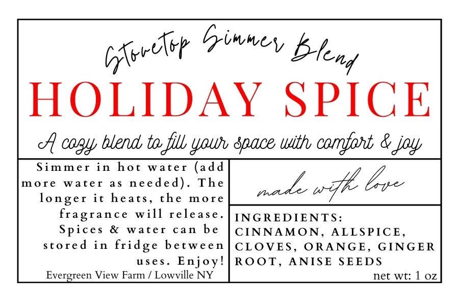 Simmer Stovetop Potpourri Holiday Spice Christmas Blend