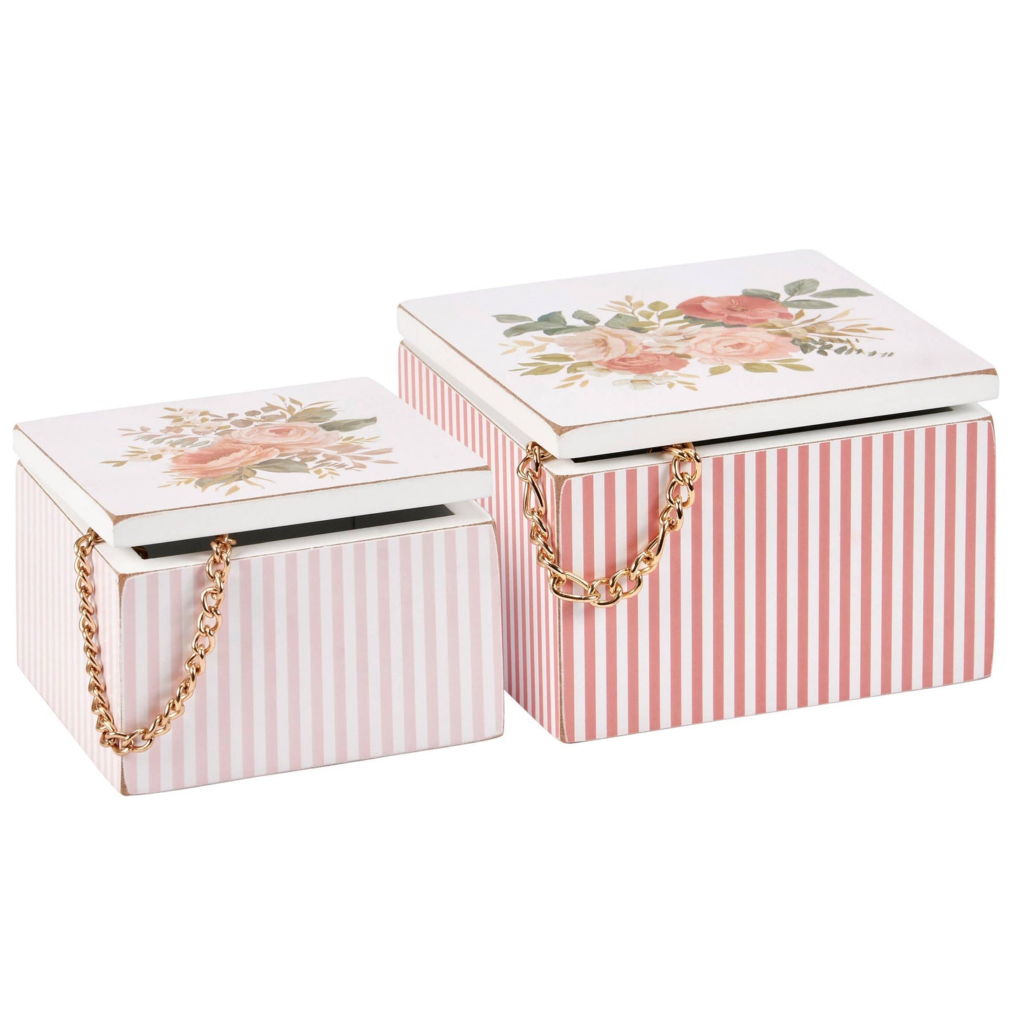 Rose Bouquet Hinged Boxes - 2 Sizes