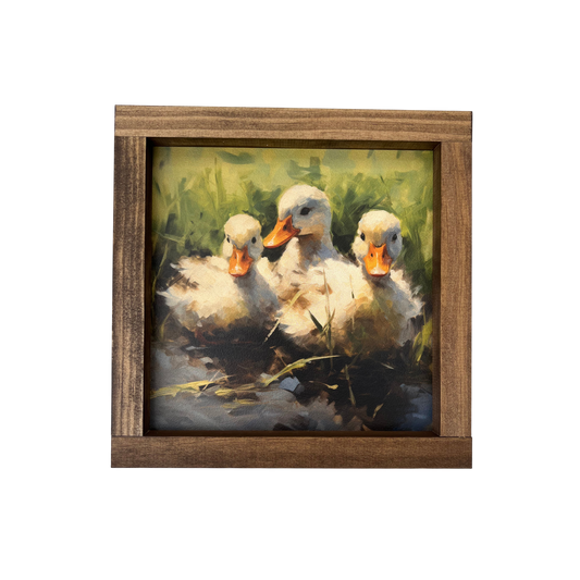 Duck Trio Artwork - 7"x7"
