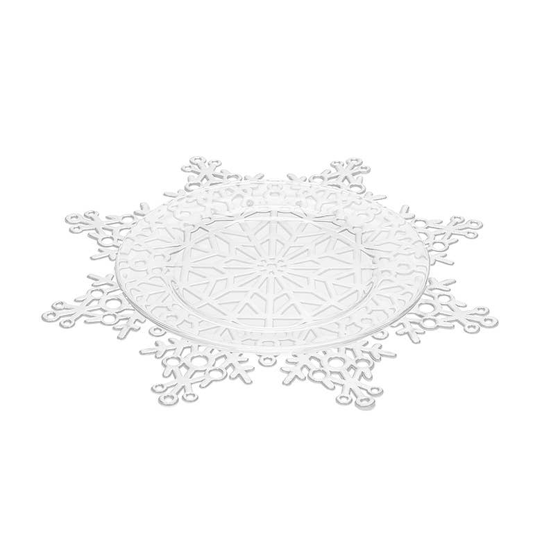 Silver Cutout Snowflake Placemat - 15"