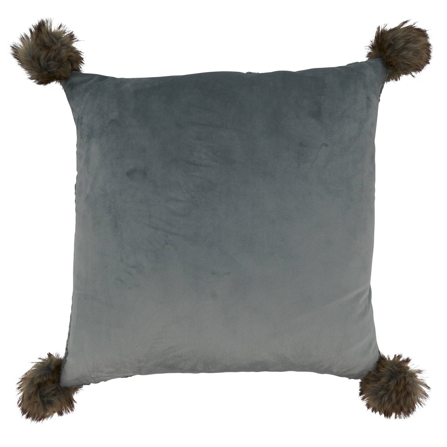 Cable Knit Pompom Throw Pillow - 18"