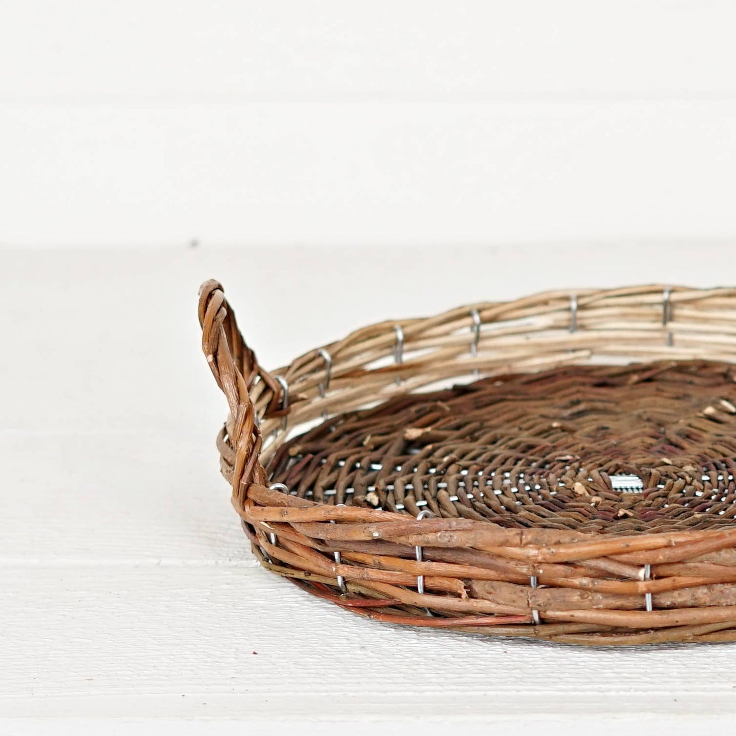 Flat Willow Basket - 12"