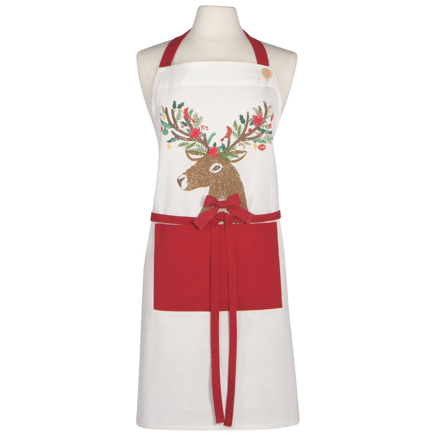 Dasher Deer Christmas Spruce Apron