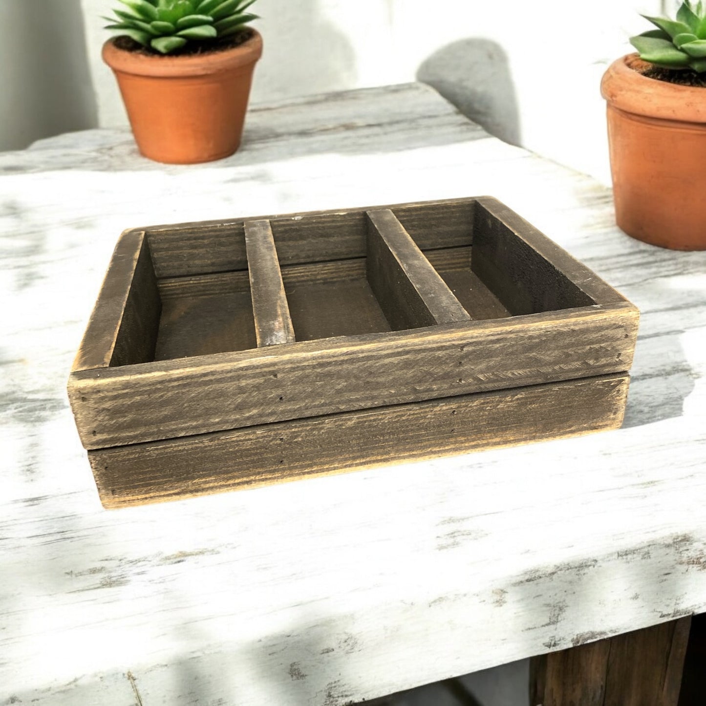 3-Section Wooden Display Box