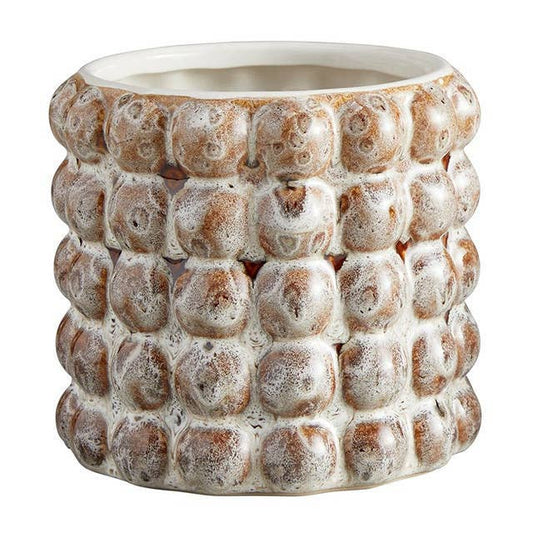 Faded Brown Bubble Planter - 6"