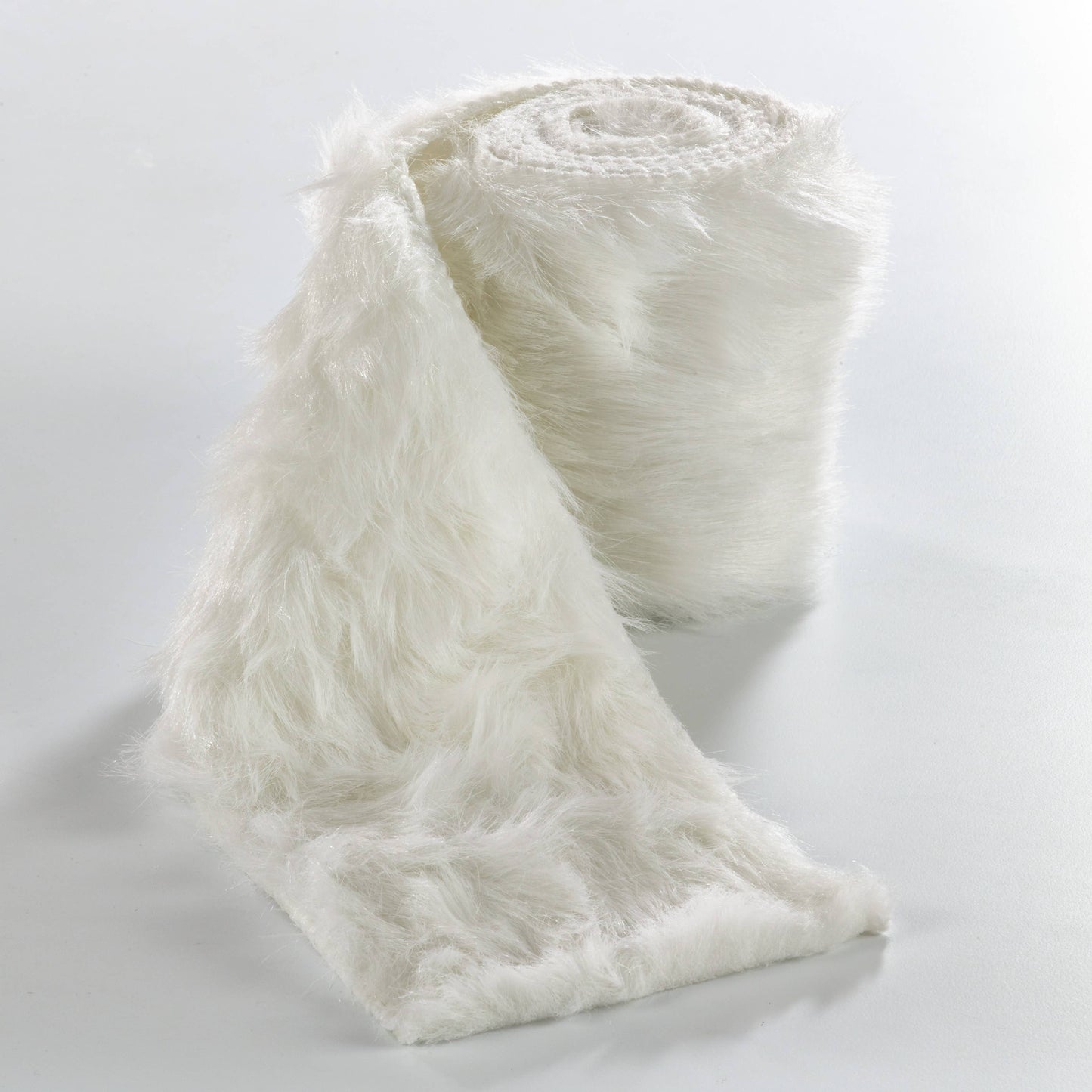 Faux White Fur Roll - 4.7" x 78"