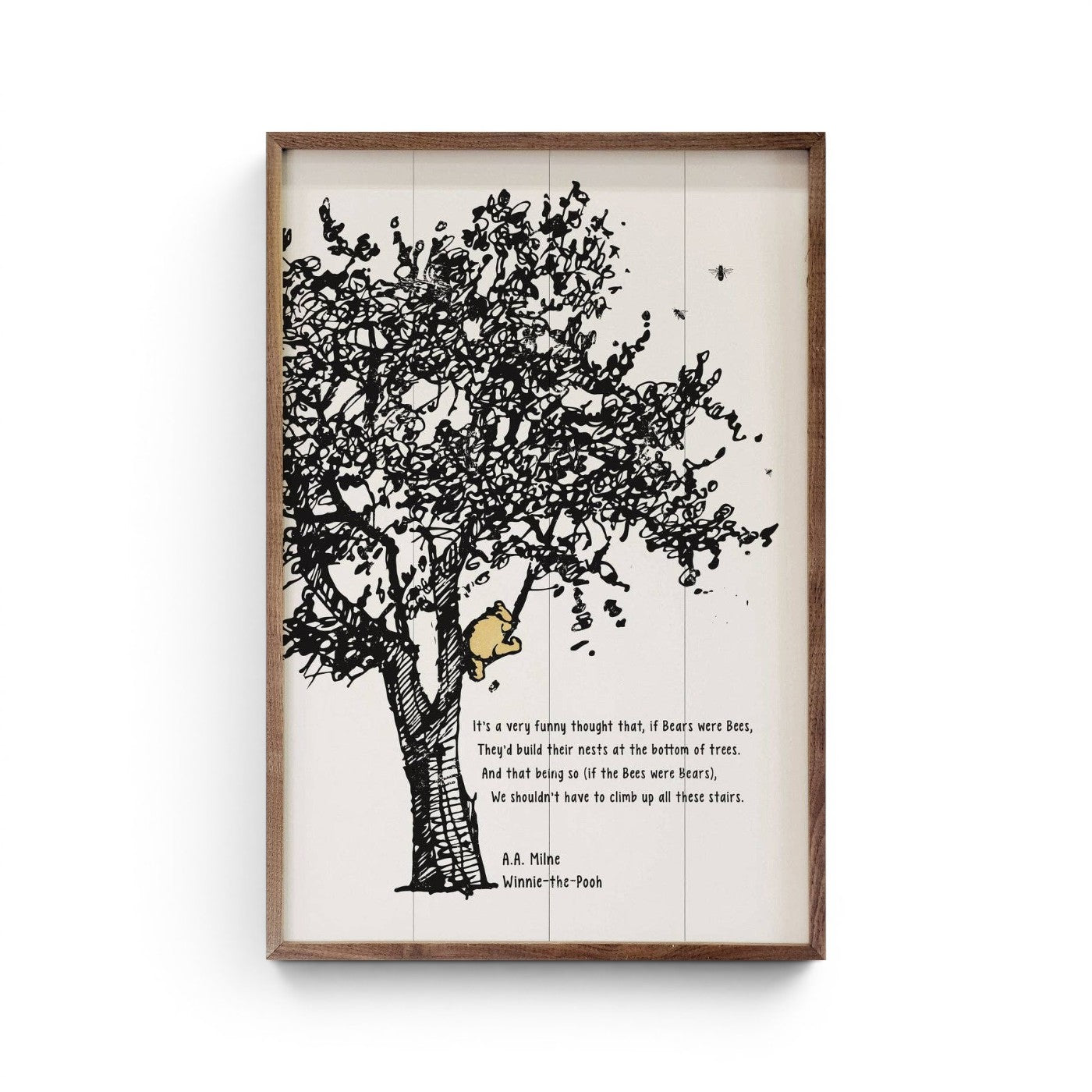 Winnie-The-Pooh Tree Quote - 5"x8"