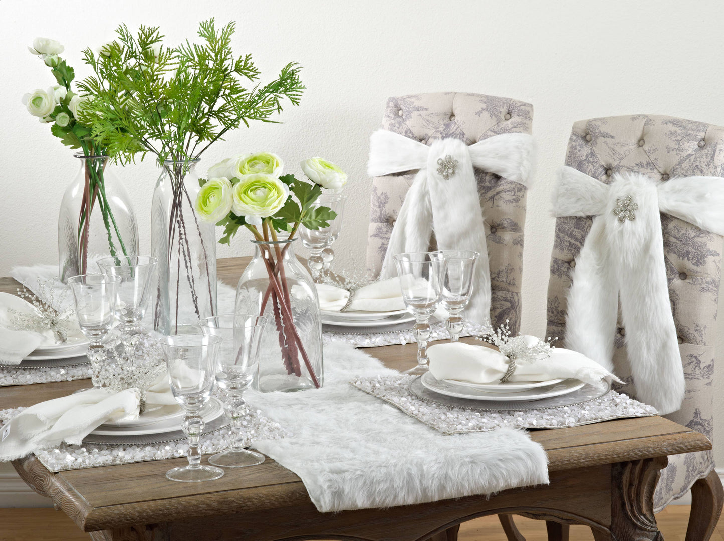 Faux White Fur Roll - 4.7" x 78"