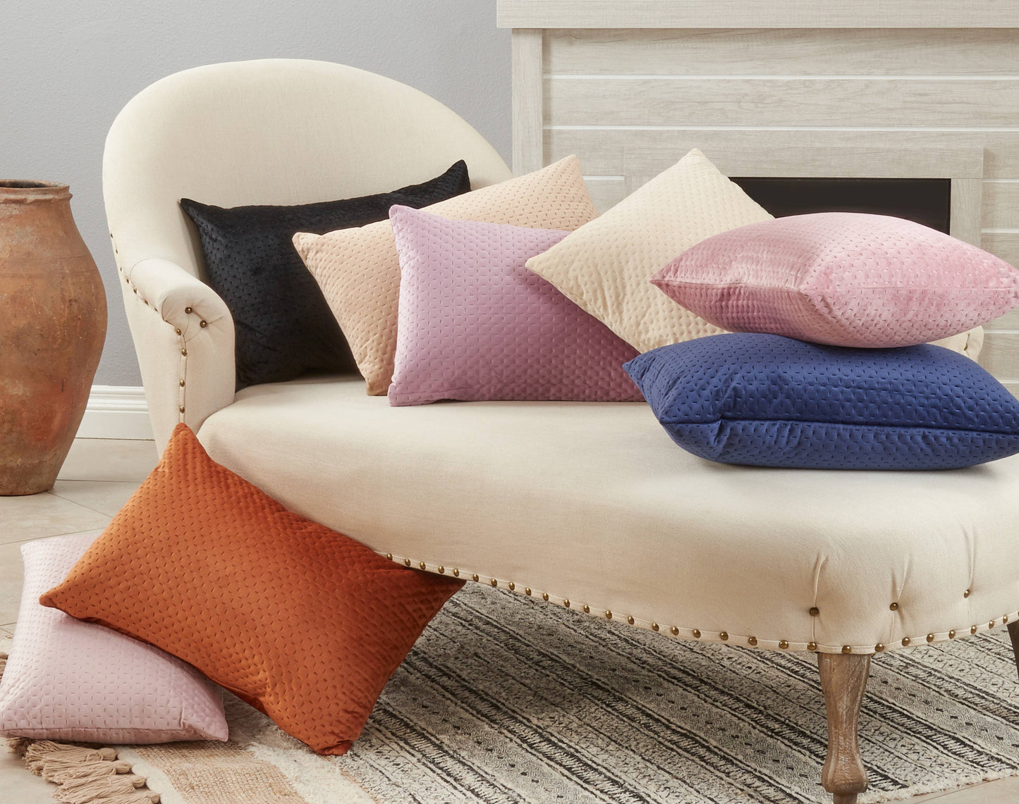 Pinsonic Velvet Pillow - 14”x20”