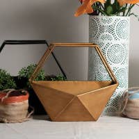 Geo Conservatory Planter Bronze