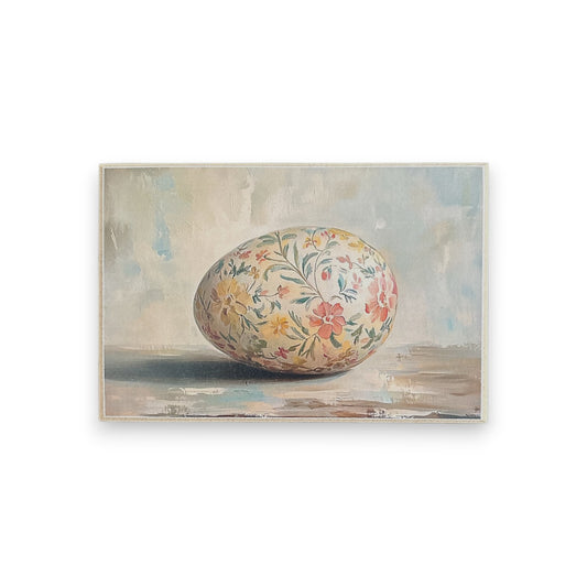Decorative Egg Block Shelf Sitter Art - 4"x6"