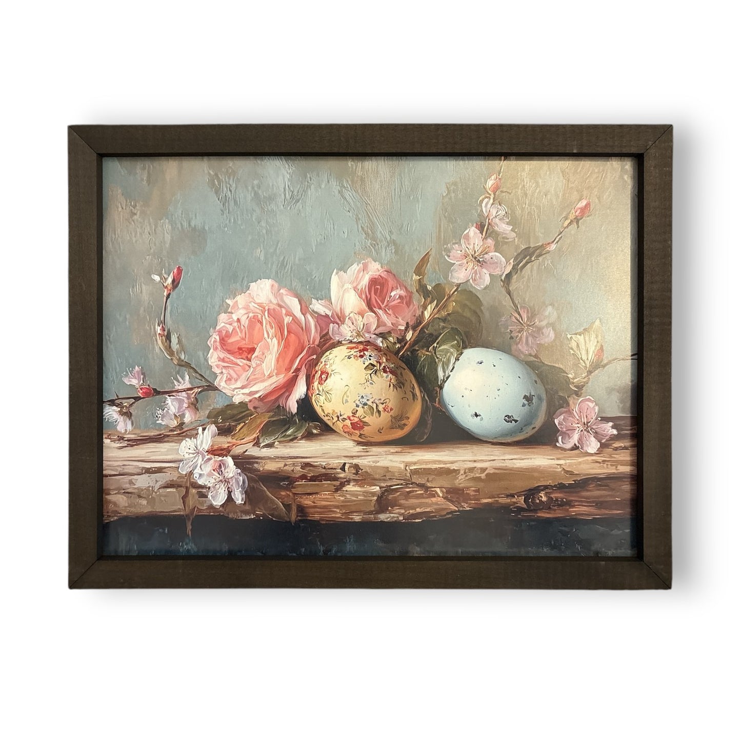 Elegant Floral Egg Art - 12"x16"