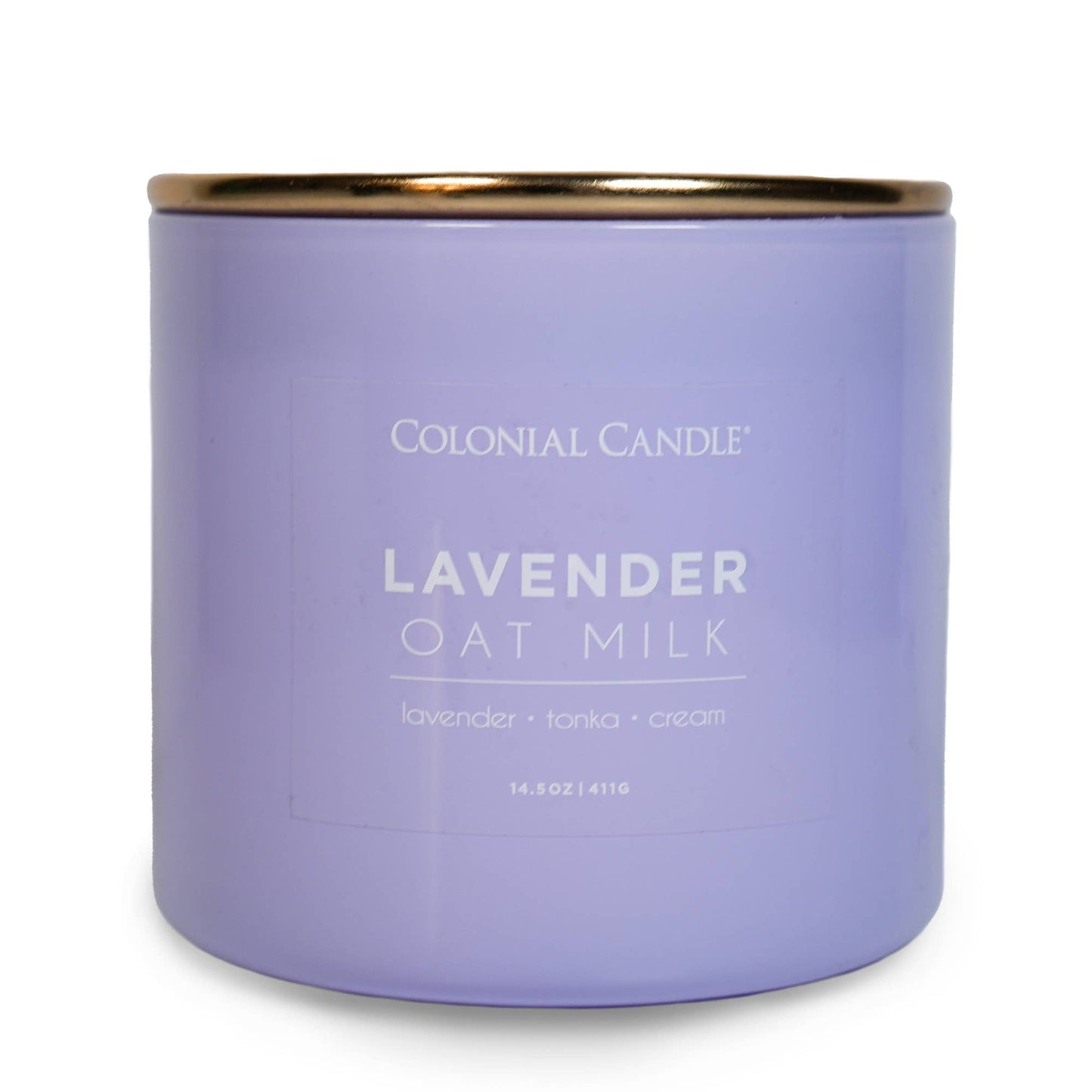 Lavender Oat Milk Scented Jar Candle, Soy Blend Wax, 14.5oz