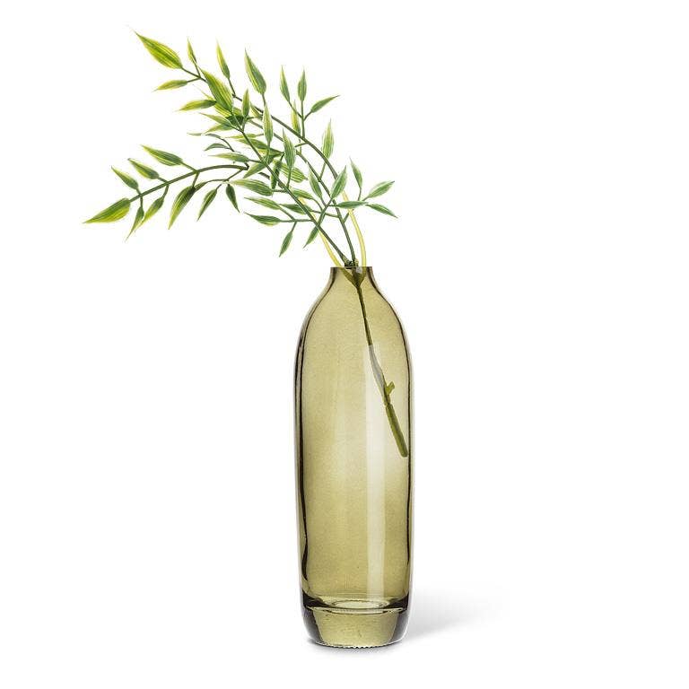 Tall Moss Green Bud Vase - 7.5"