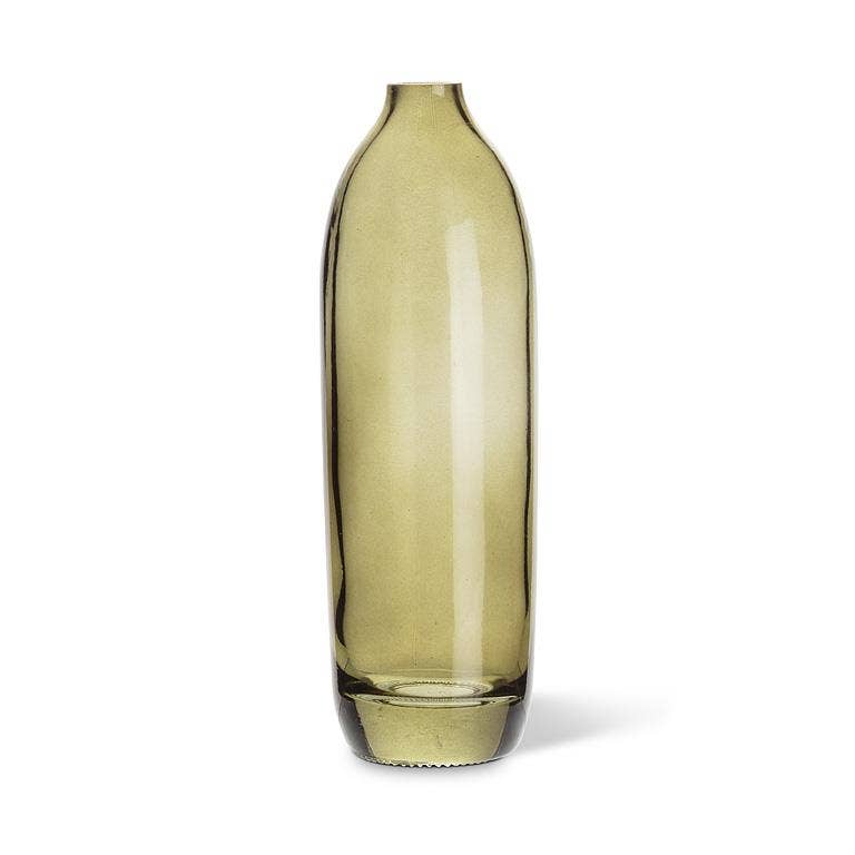 Tall Moss Green Bud Vase - 7.5"