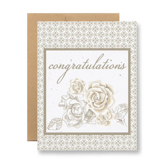 Plantable Greeting Card - Congratulations Wedding