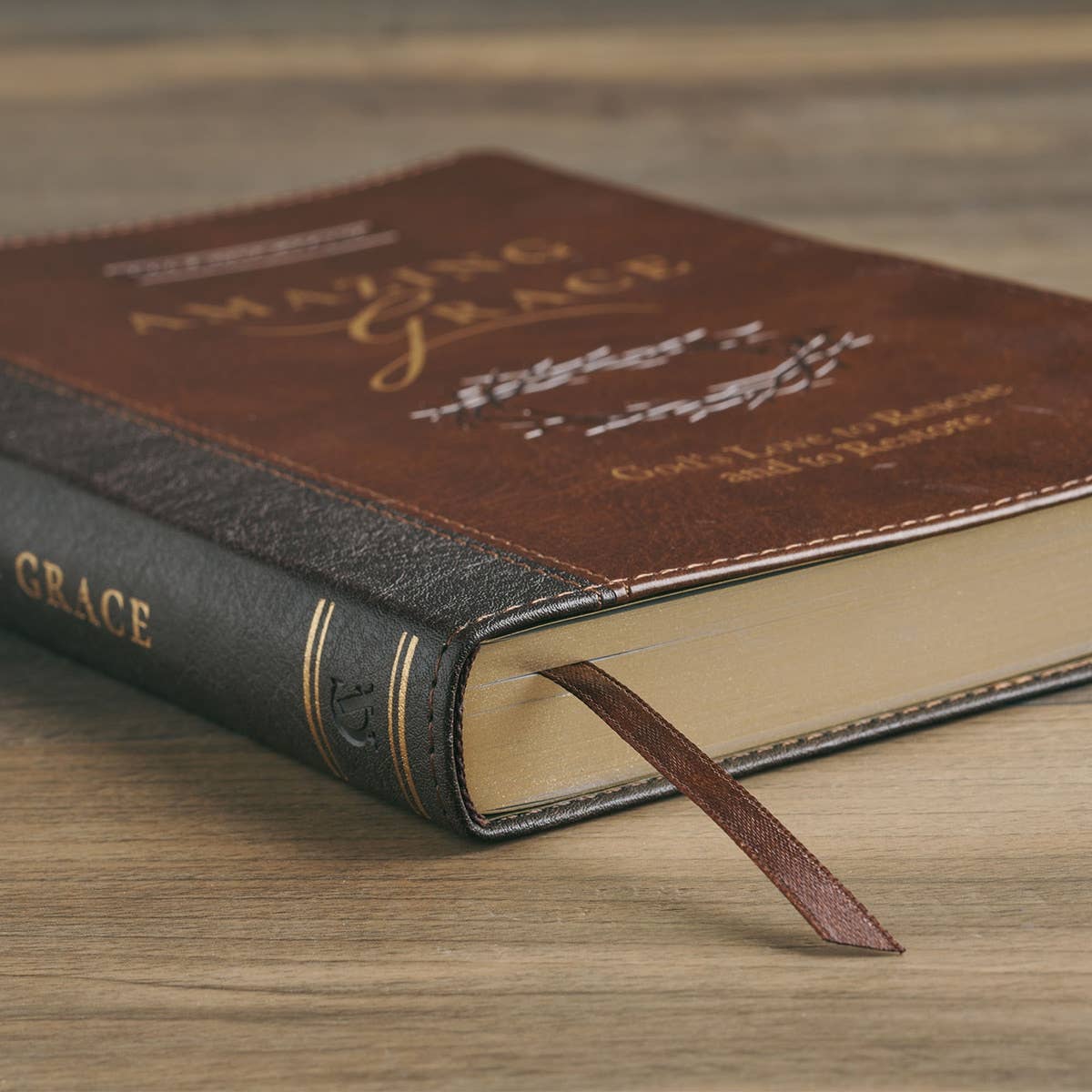 Devotional Amazing Grace Faux Leather