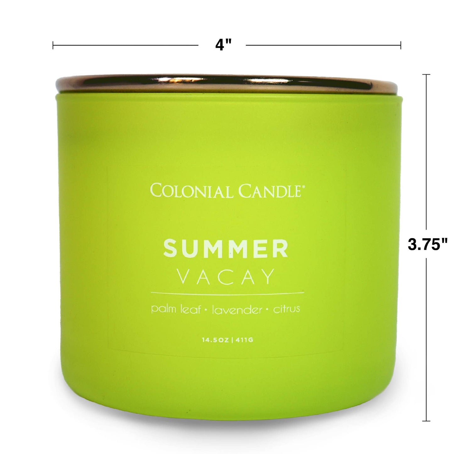 Summer Vacay 3-Wick Scented Candle, Soy Blend Wax, 14.5oz
