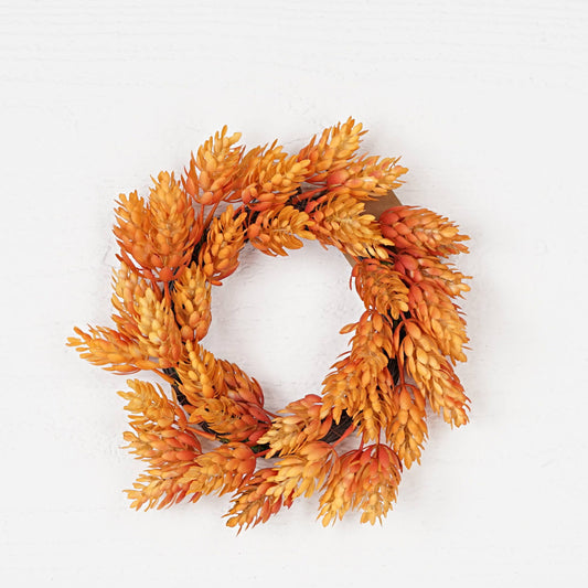 Mixed Orange Hops Wreath - 10"