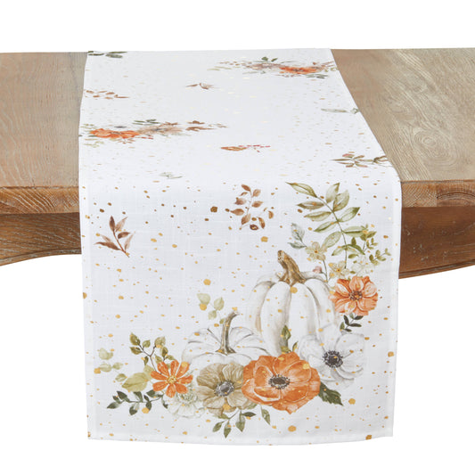 Harvest Delight Pumpkin Table Runner - 16"x72"