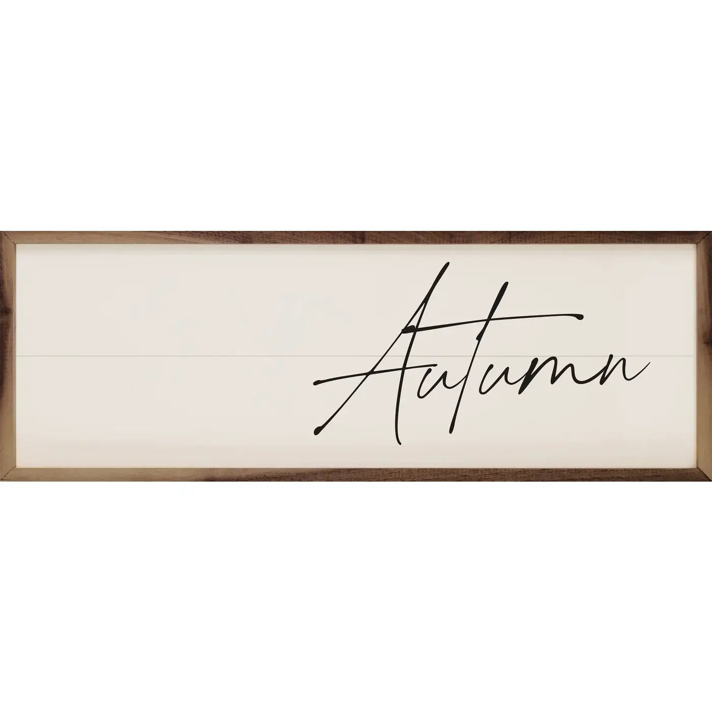 Autumn Script Sisgn - 12"x4"