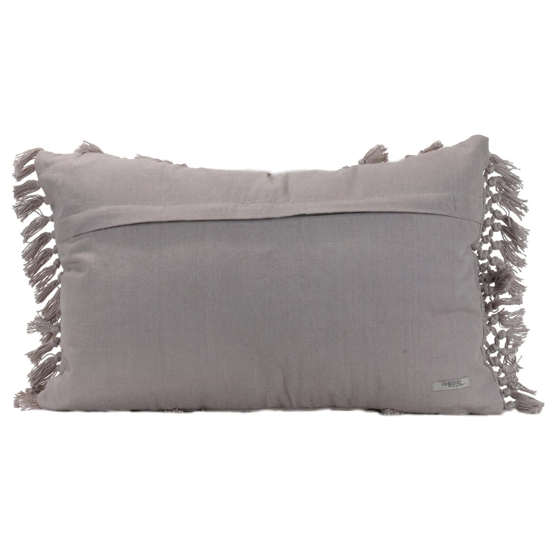 Hand Woven Grace Pillow Gray - 14x22