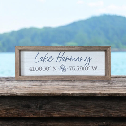 Lake Harmony Sign - 12"x4"x1.5"