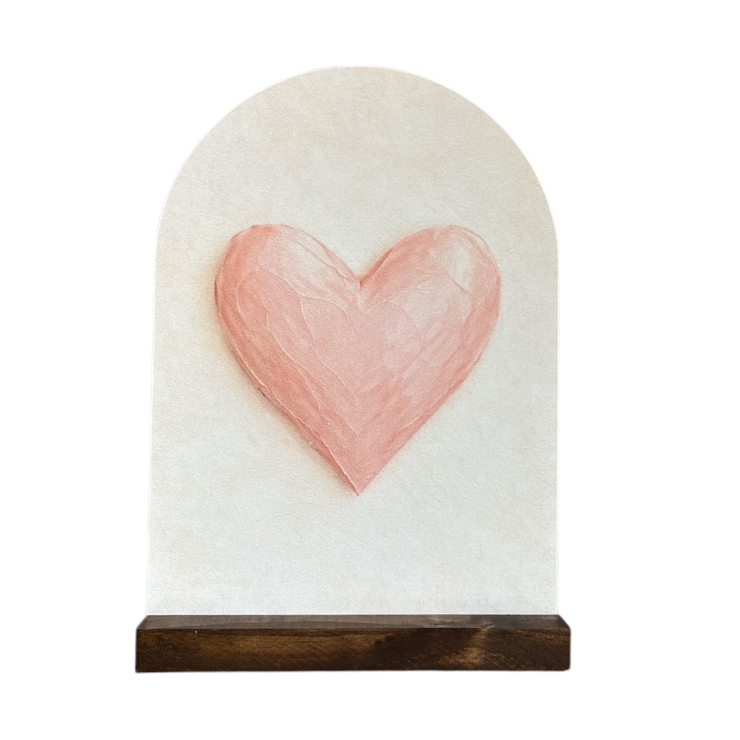 Soft Pink Heart Arch - 7"x10"