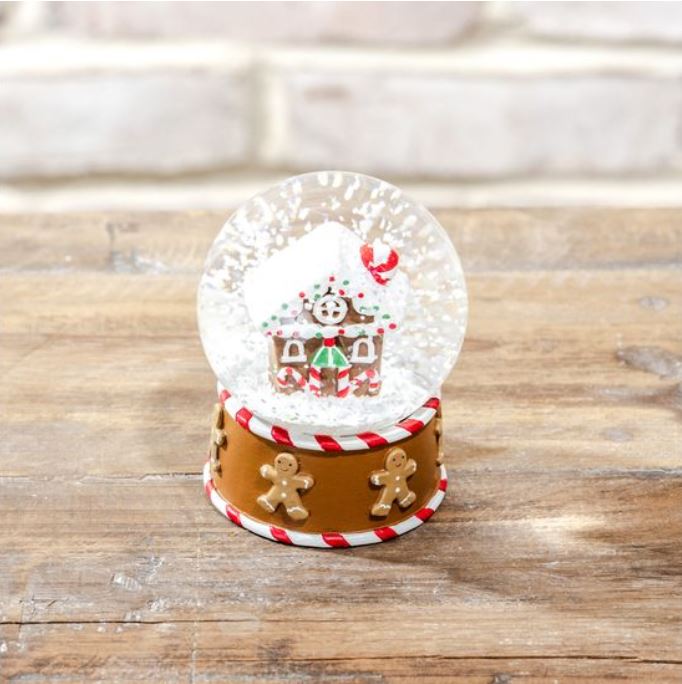 Gingerbread House Snow Globe - 3.25"