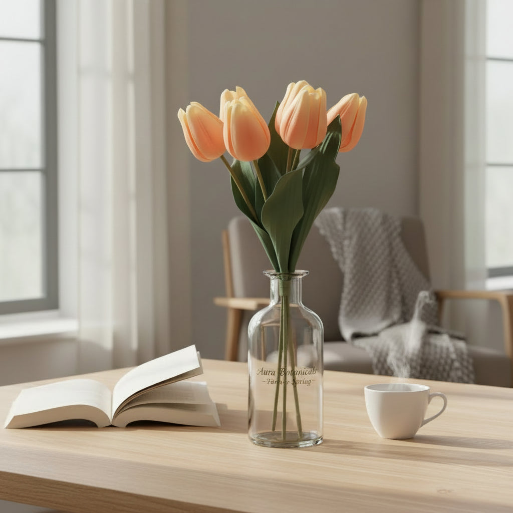 Real Feel Sorbet Tulips, 6 Stems