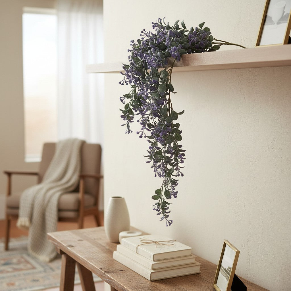 Lavender Eucalyptus Hanging Blooms  - 40"