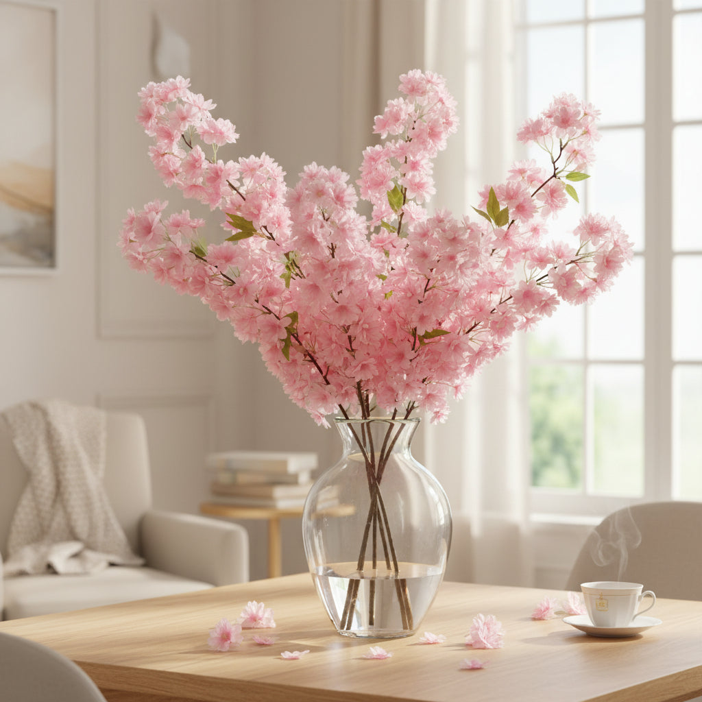 Pink Cherry Blossom Branch - 40"