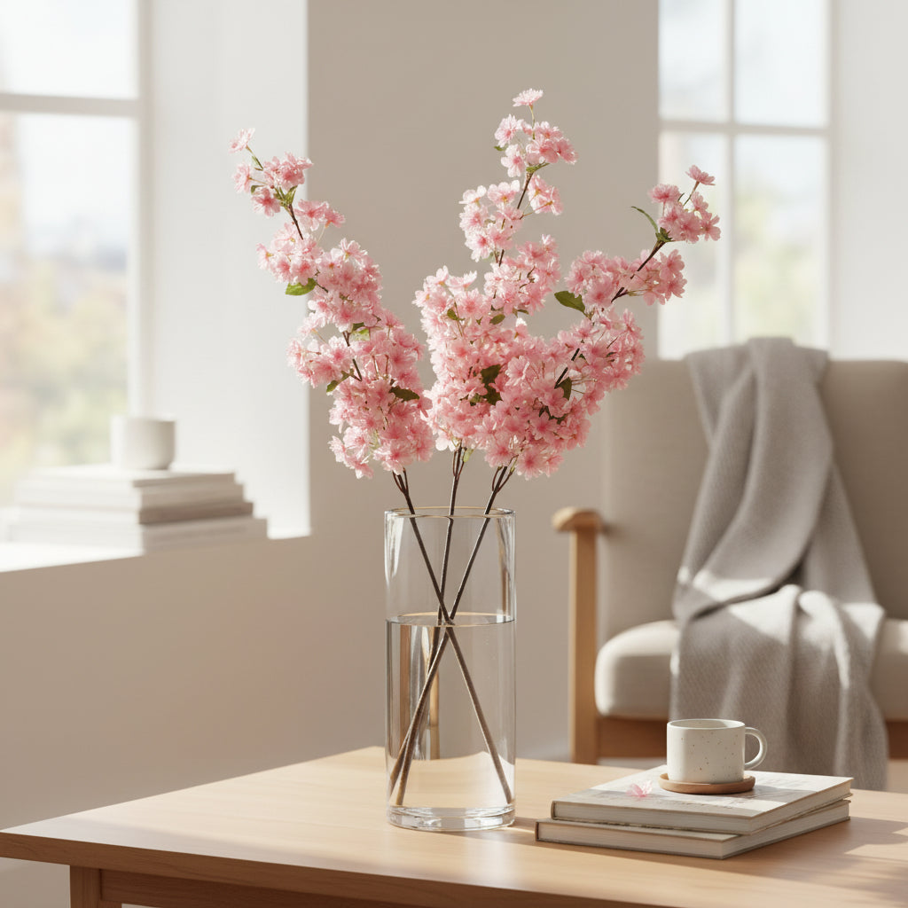 Pink Cherry Blossom Branch - 40"