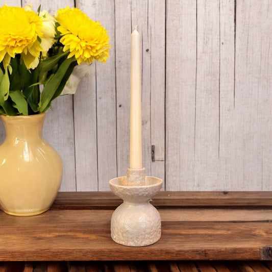 Textured Taper Candlestick Holder