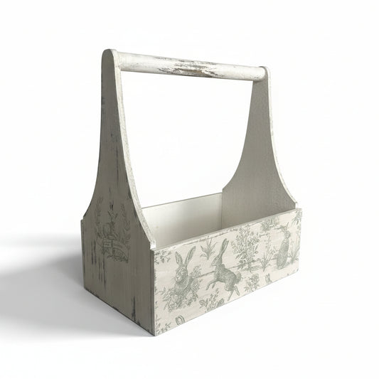 Vintage Bunny Crate - 7"x13"X11"