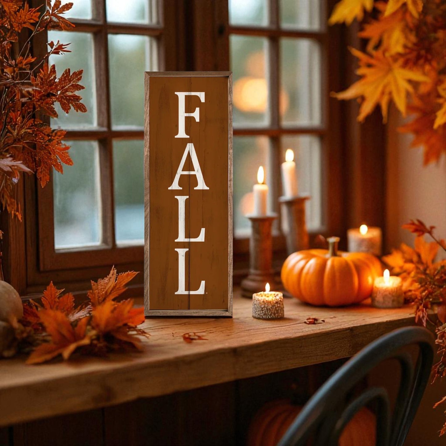 Fall Lettering Sign - 12"x4"