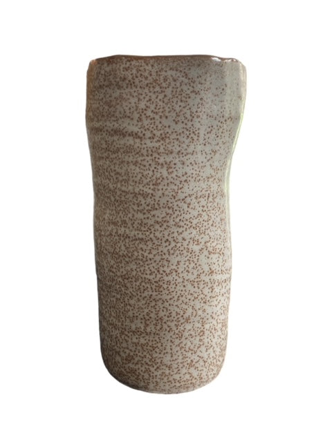 9" Quirky Brown Spotted Vase