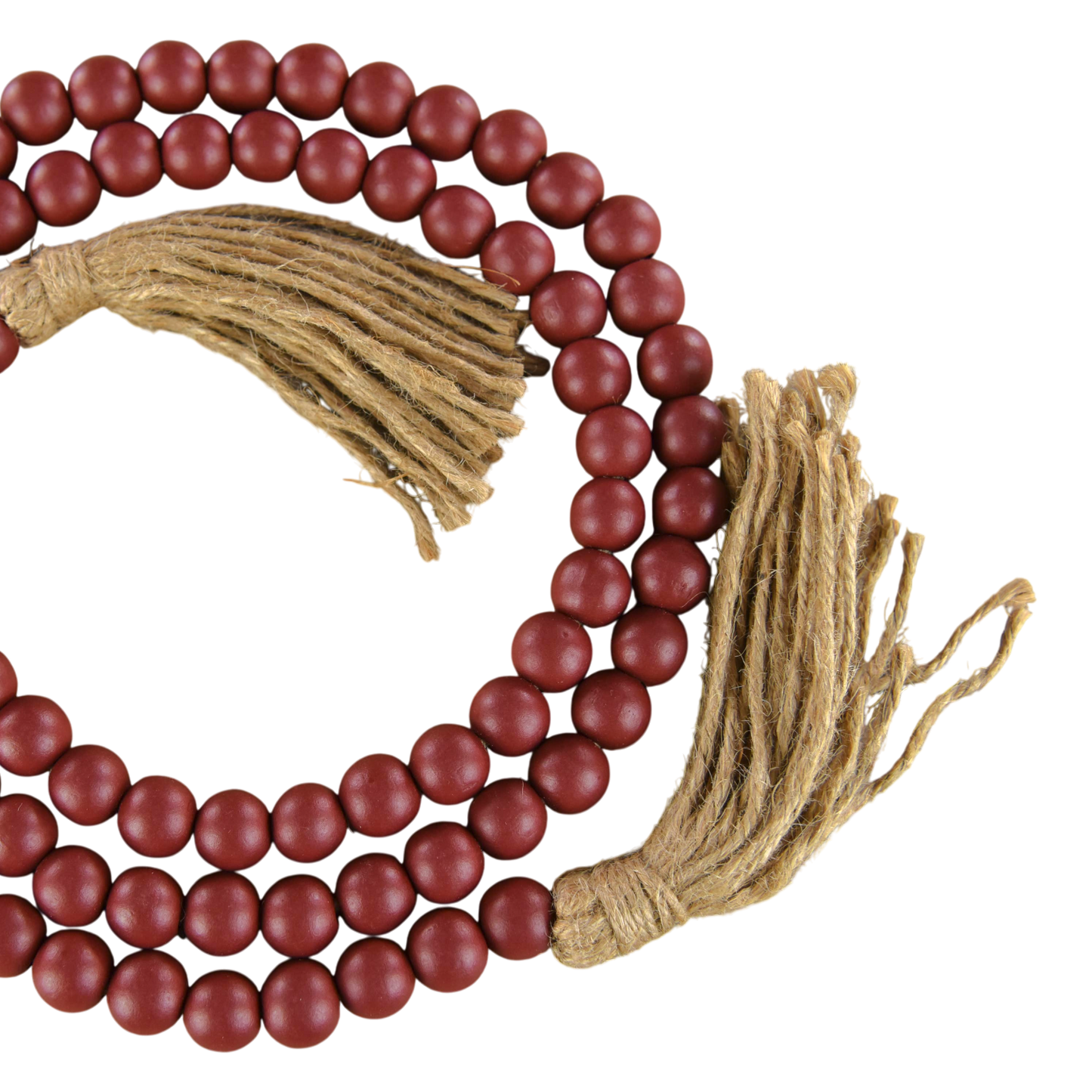 Cranberry Beaded Garland - 59"