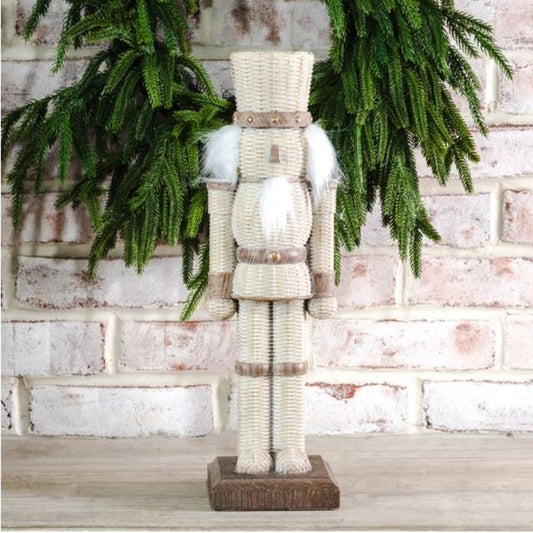 Resin Weave Nutcracker - 16.25"