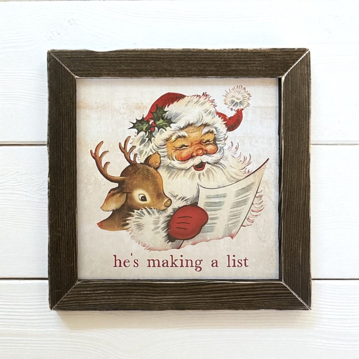 Vintage Wood Framed Artwork