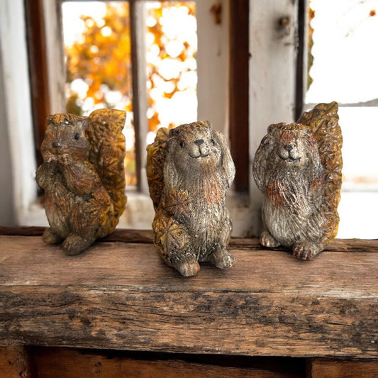 Squirrel Babies, Set of 3 - 2.75"